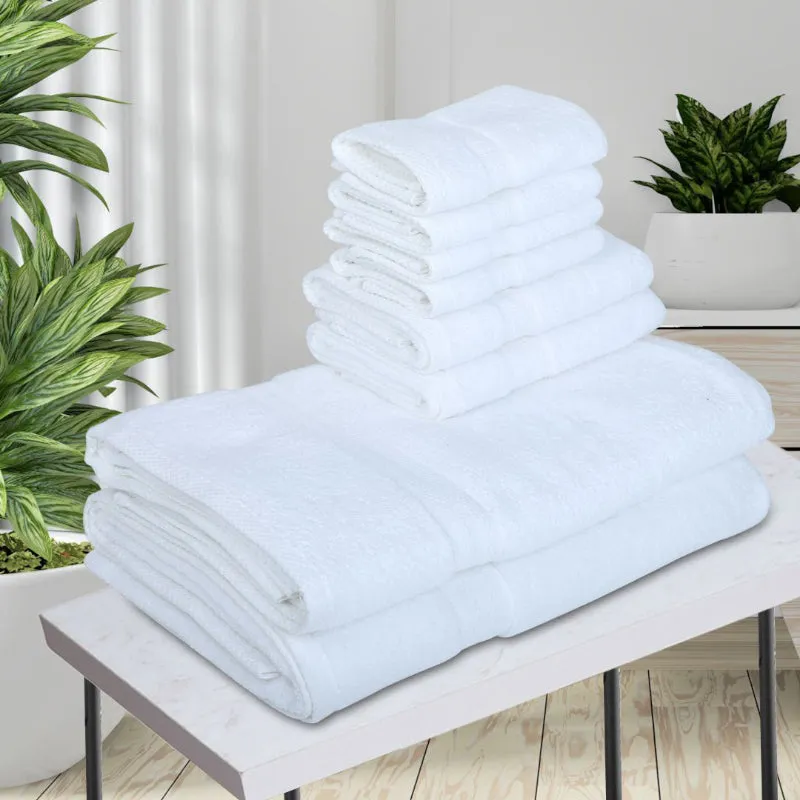 Miorah Towel Combo (White) - Set Of Eight media 1