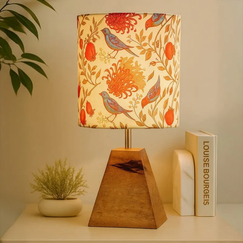 Pyramid Perfection Blossom Fabric Table Lamp - Multicolor media 1