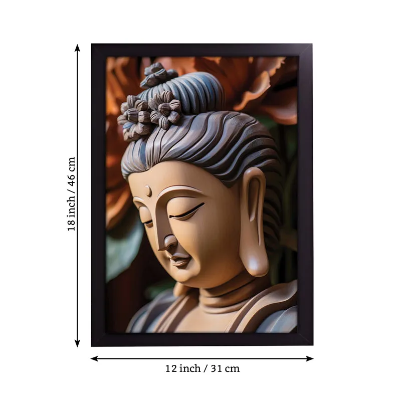Elysian Meditation Buddha Wall Painting media 5