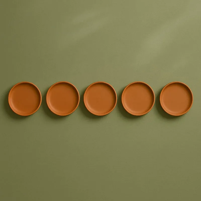 Terrya Handcrafted Terracotta Wall Plate - Set Of Five media 4