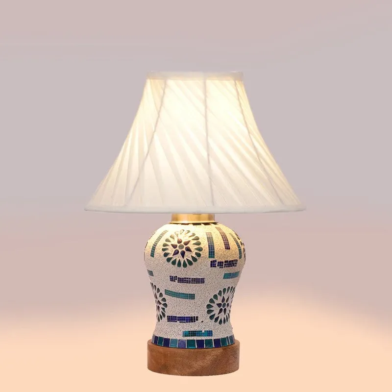 Sonara I Pleated Wooden Table Lamp - Multicolor media 6