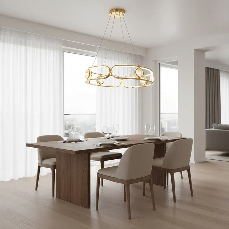 Celestial Loops Metal LED Ceiling Lamp media 5
