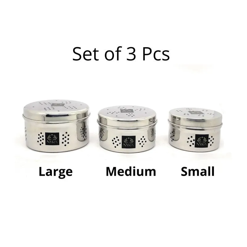 Craft Silver Stainless Steel Container - Set Of Three media 3