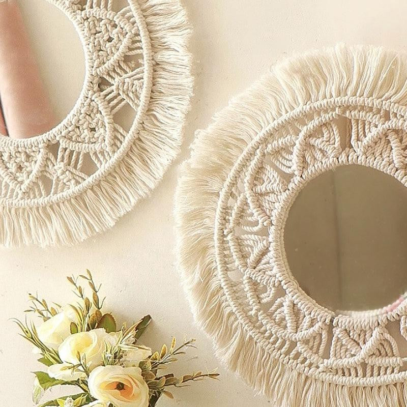 Artisan Gaze Macrame Boho Mirror - Set Of Two image 3