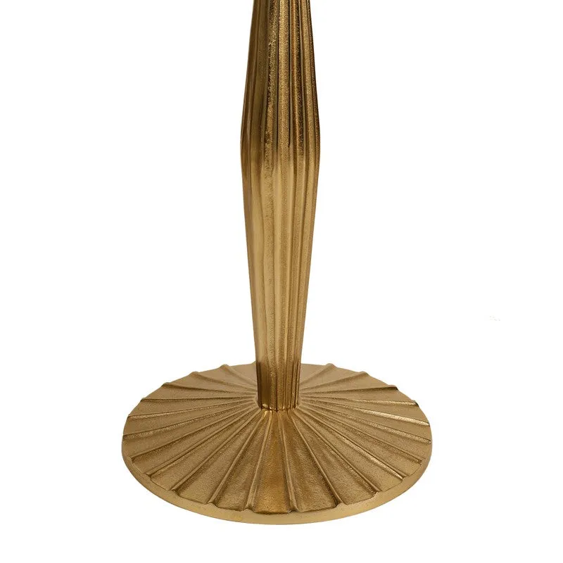 Bamboo Design Wooden Aluminum Side Table - Small media 6