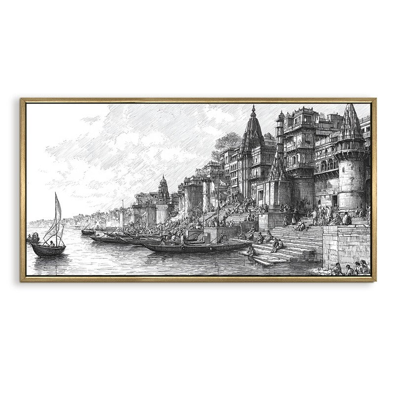Heritage Along the Ganges Wall Art media 4
