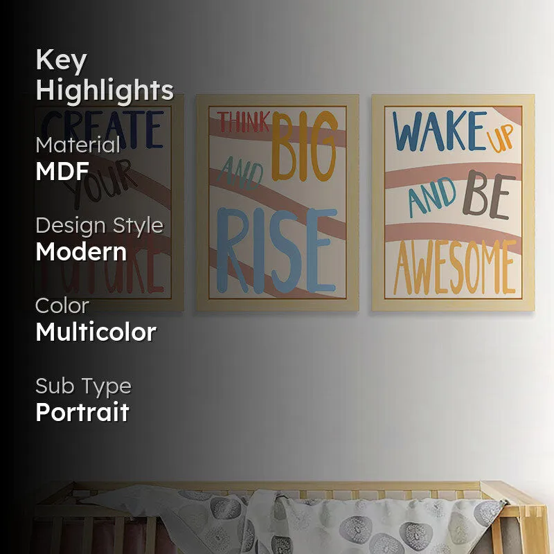 Create Your Future Abstract Wall Art - Set Of Three media 2