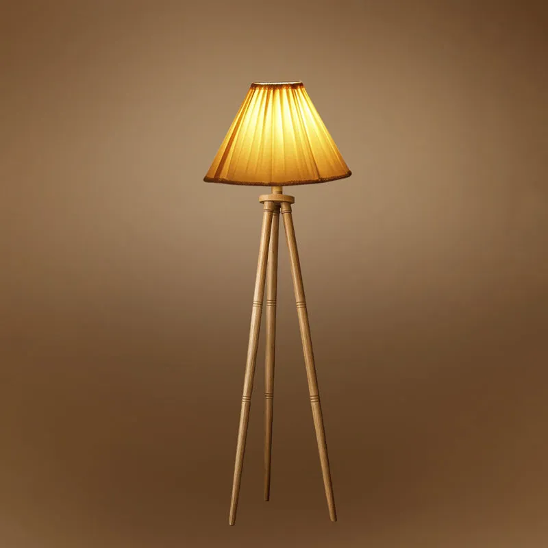 Pleatra I Tripod Floor Lamp - Beige media 5