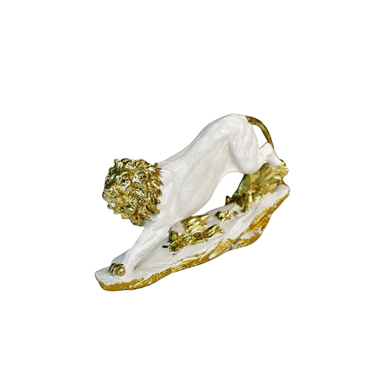 White Pristine Leo Showpiece media 4