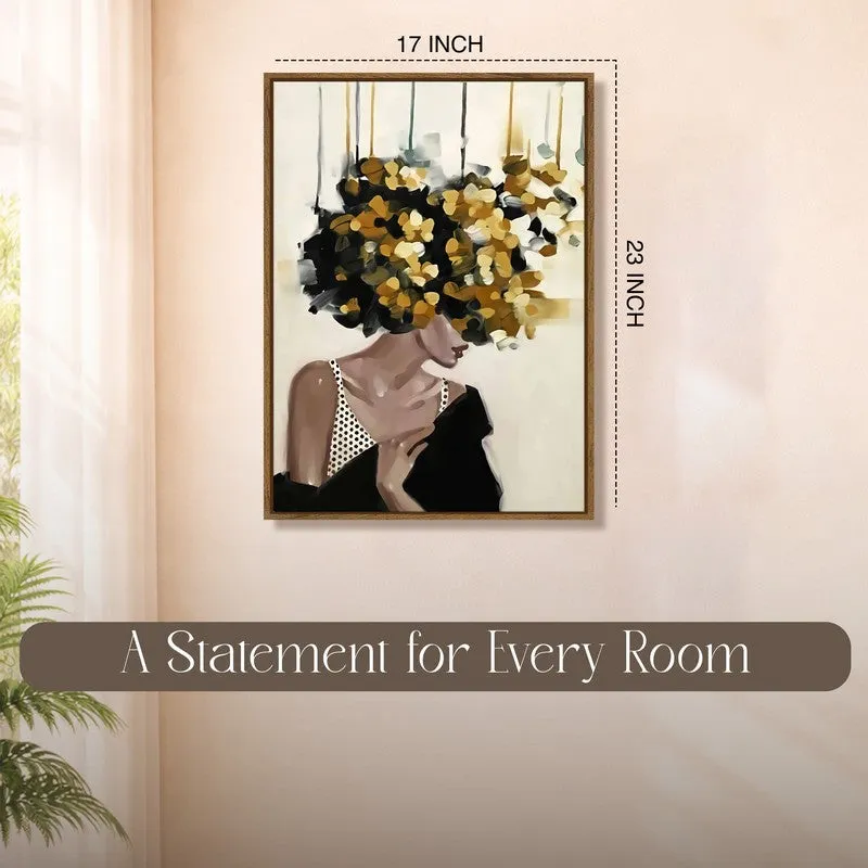 Chic Blossom Canvas Wall Art With Frame media 10