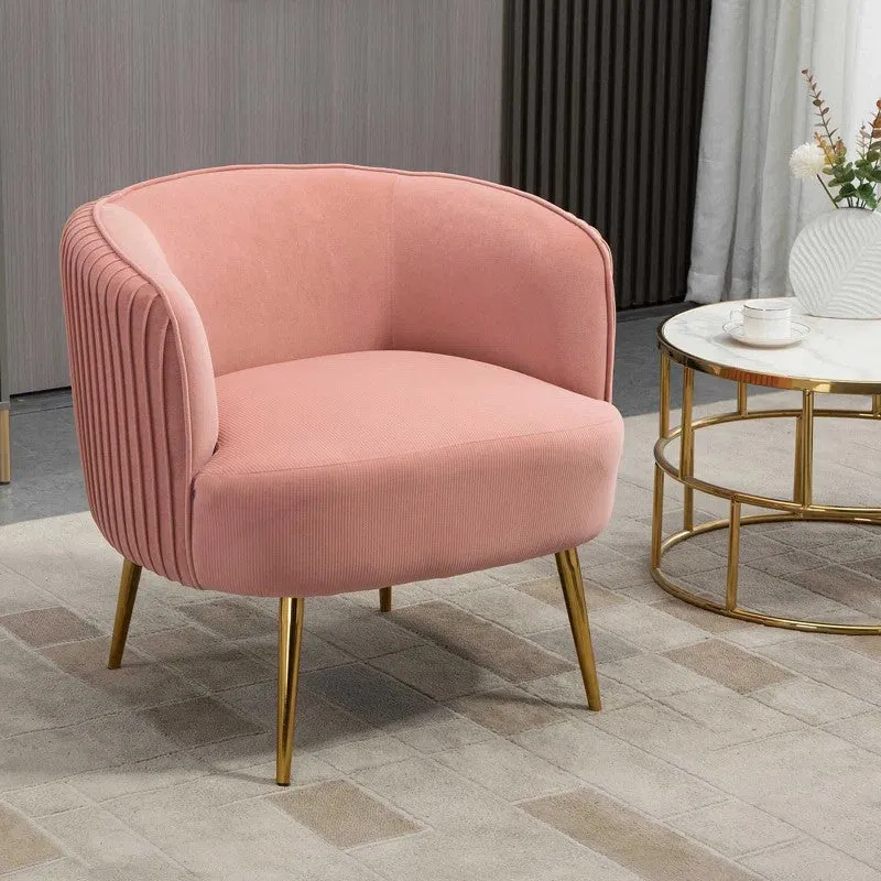 Leiser Accent Chair - Peach media 1