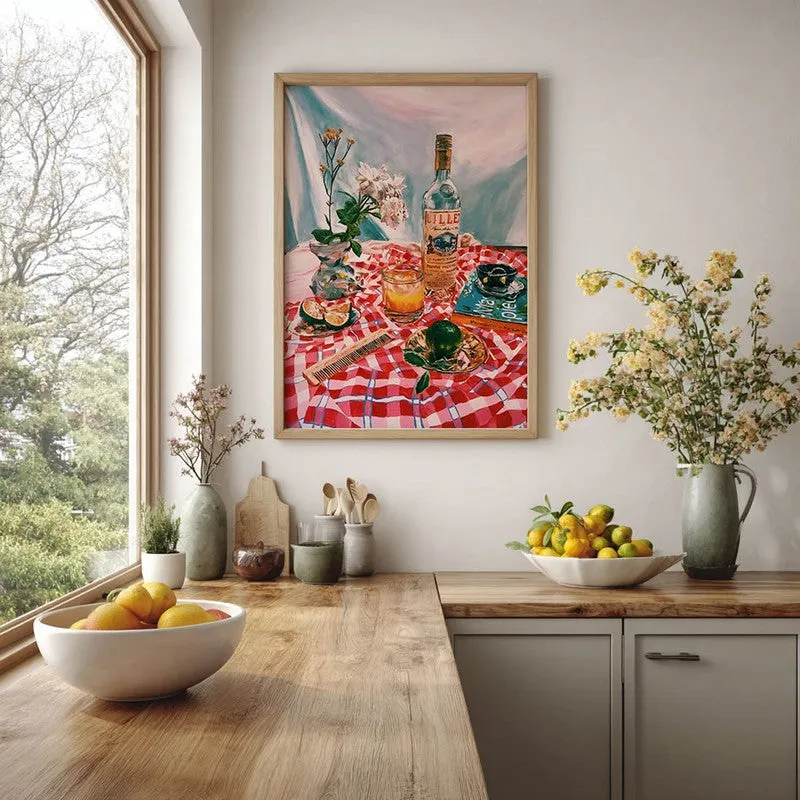 Dining Opulence Archival Canvas Wall Art - Brown media 5