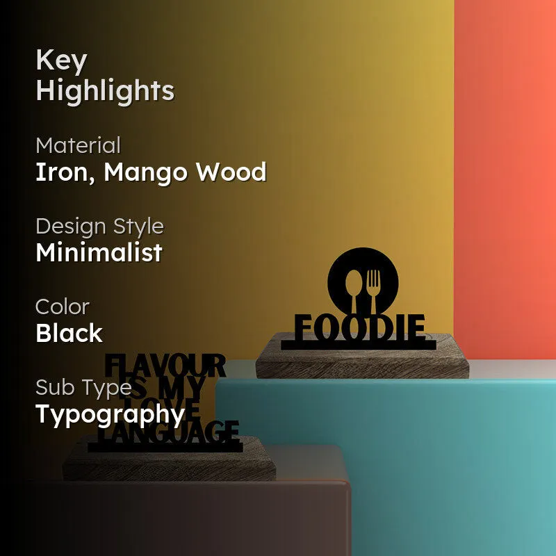 Flavour & Foodie Showpiece - Set Of Two media 2