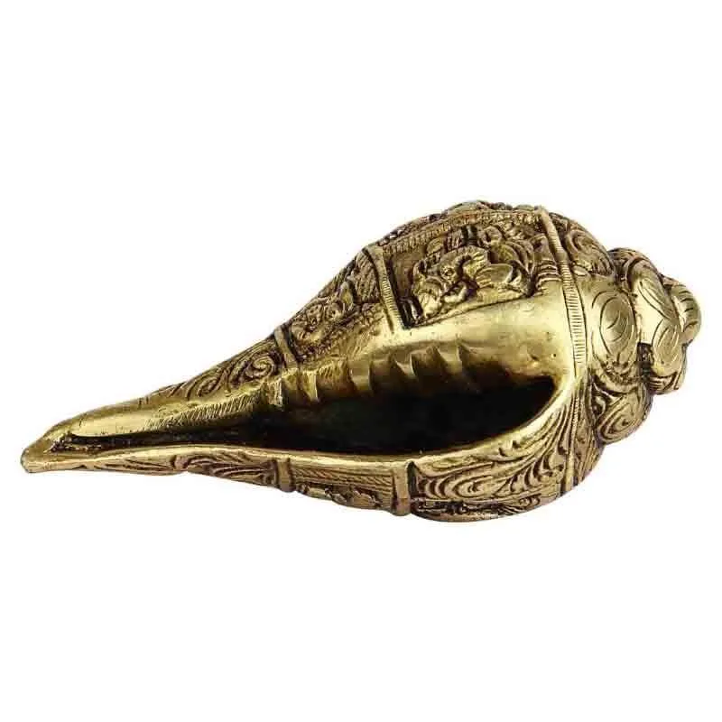 Engraved Brass Shankh media 4