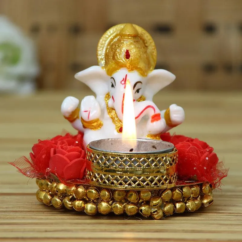 Ganesha Deep Tealight Candle Holder media 1