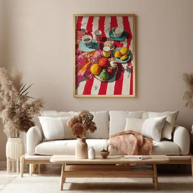 Tableya Canvas Wall Painting With Brown Frame media 5
