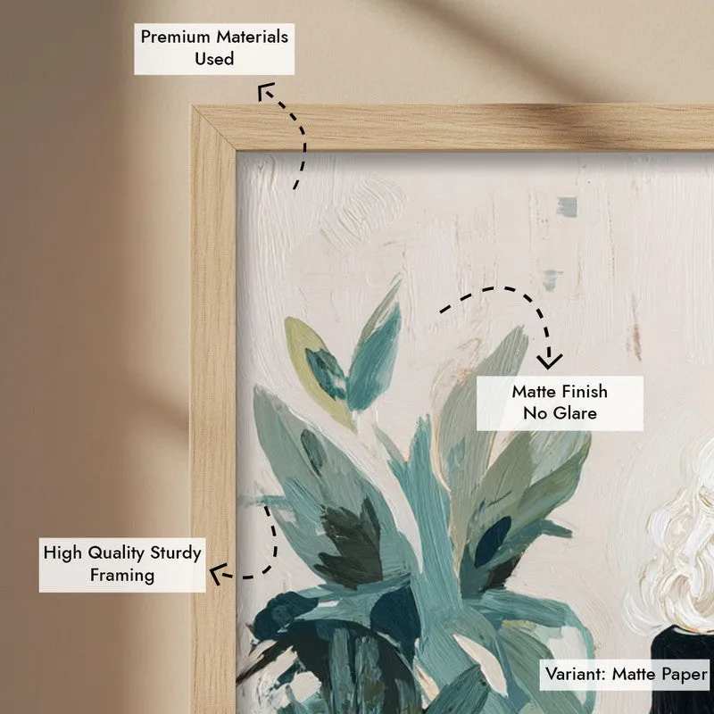 Jungle Journey Canvas Wall Painting - Brown Frame media 7