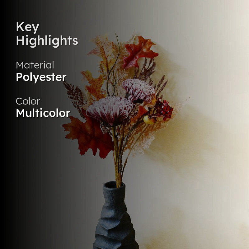 Artificial Dahlia Polyester Flower Bunch media 2