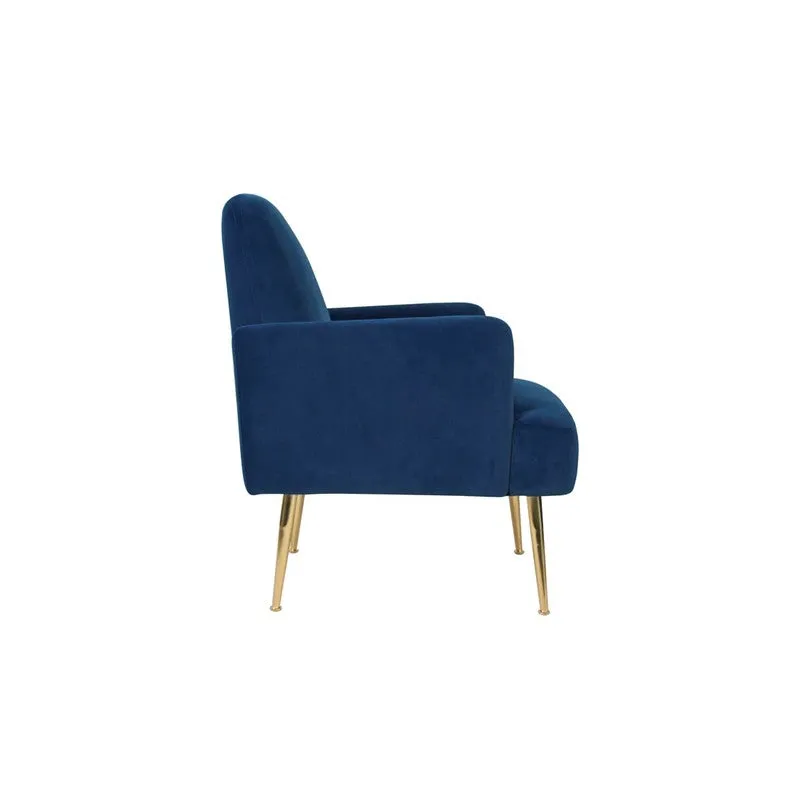 Serenza Neem Wood Accent Chair - Dark Blue media 7