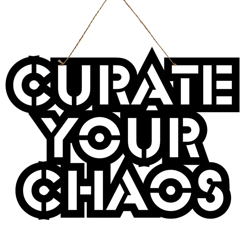 Curate Your Chaos Mild Steel Wall Accent media 3