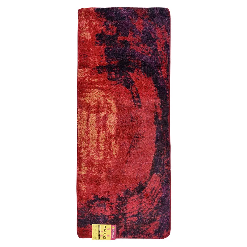 Alera Abstract Micro Fiber Runner Rug - Red media 3