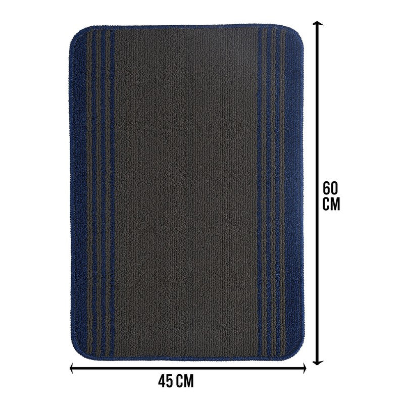 Stripe Haven Kitchen Floor Mats (Blue) - Set of Two media 6