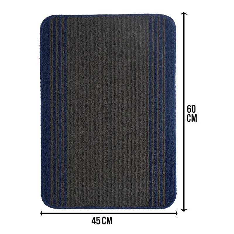 Stripe Haven Kitchen Floor Mats (Blue) - Set of Two media 6