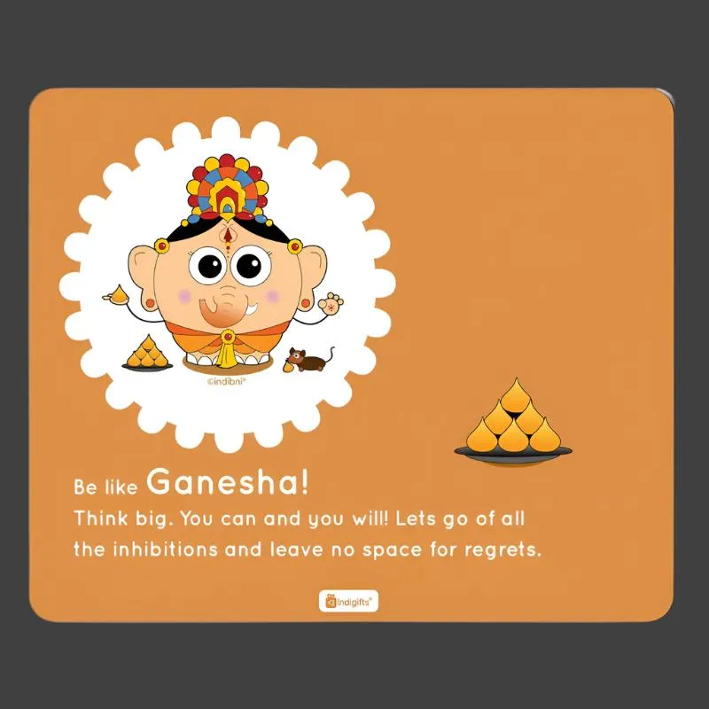 Whimsy Cute Ganesha Mouse Pad media 1