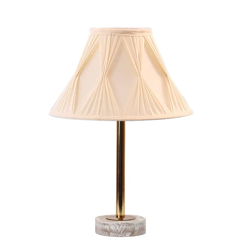 Pleatra Pinch Rodin Wooden Table Lamp - Ivory,Gold,White media 4