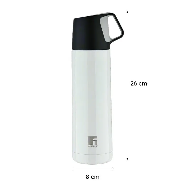 Bergner Walking Thermosteel Hot and Cold Flask (White) - 500 mL media 7