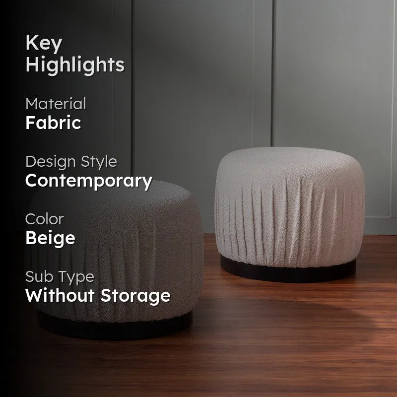 Cozy Rest Pouffe (Beige) - Set Of Two media 2