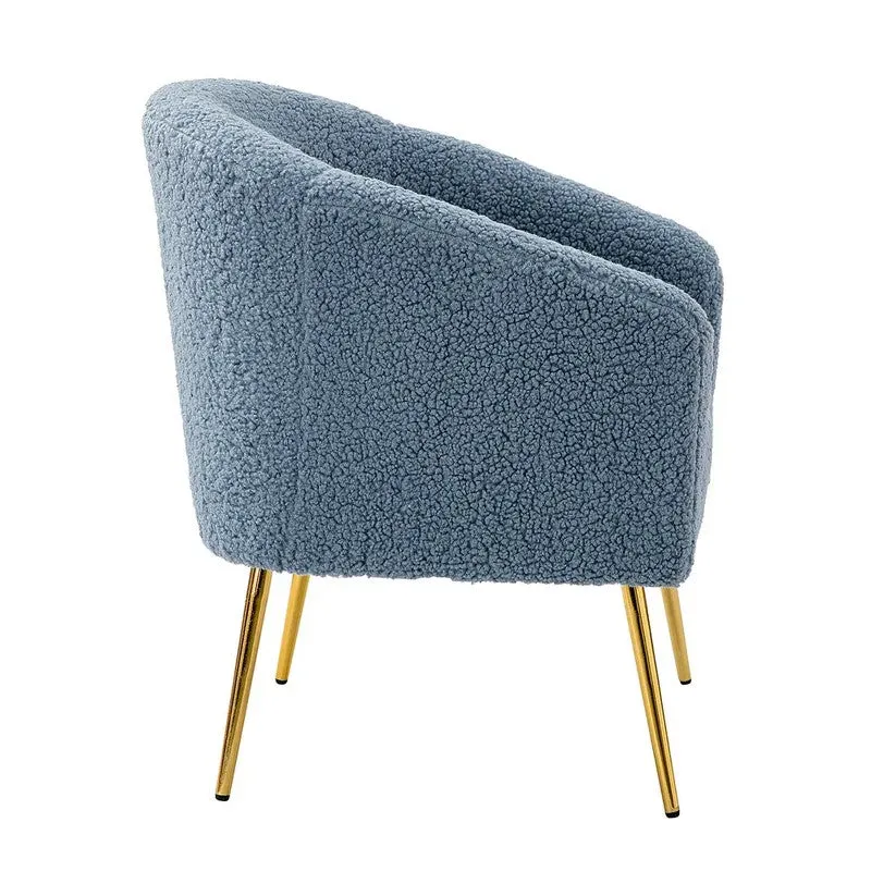 Stylo Neem Wood Accent Chair - Blue media 6