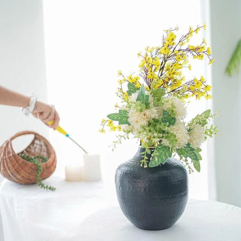 Francine Metal Vase - Black media 4