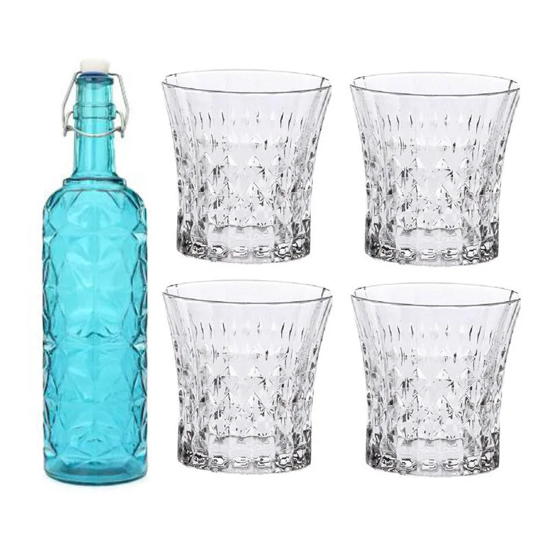 Bastian 1000 mL Water Bottle With 200 mL Glasses - Five Piece Set media 3