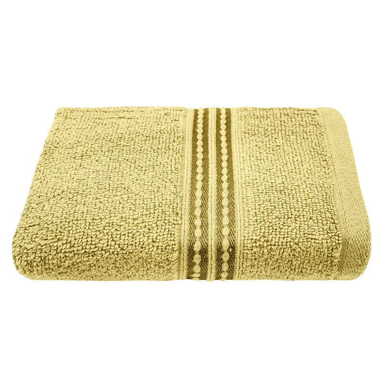 Micro Cotton LuxeDry Solid Hand Towel (Yellow) - Set Of Two media 5