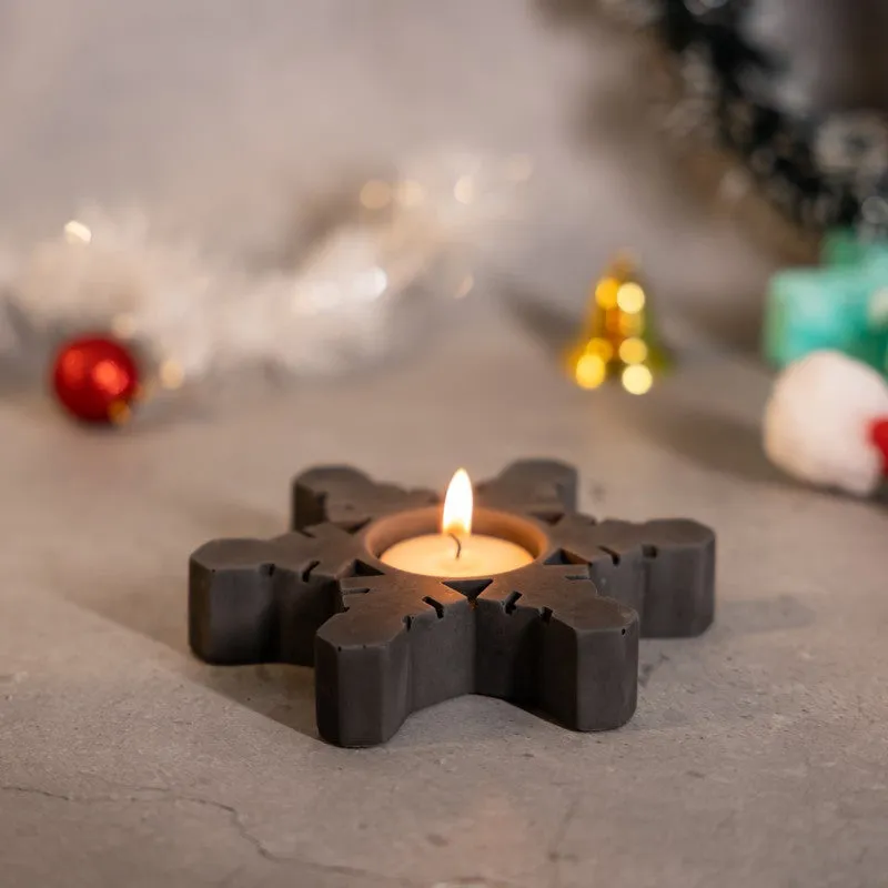 Starry Glow Candle Holder - Black media 3