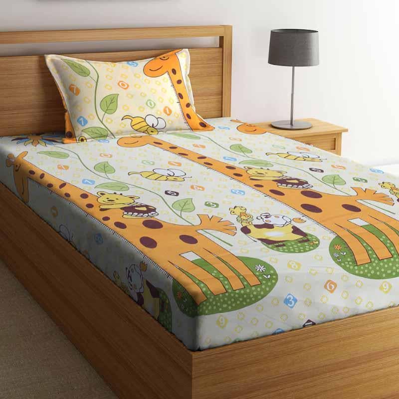 Jungle Mania Printed Bedsheet - 180 GSM media 3