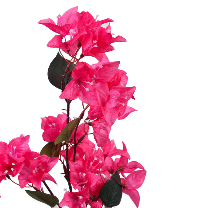 Artificial Realistic Bougainvillea Flower Stick (Pink) - Set Of Three media 5