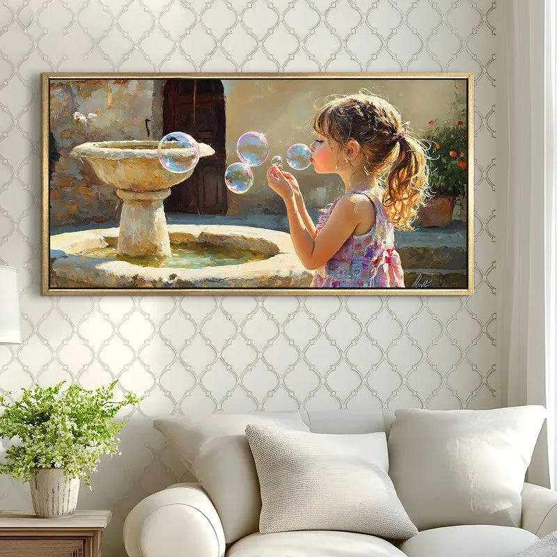 Bubblelight Canvas Wall Painting With Frame media 4