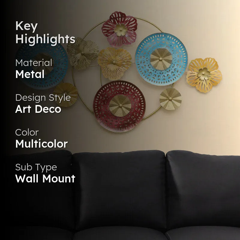 Atysa  Floral Metal Wall Accent media 2