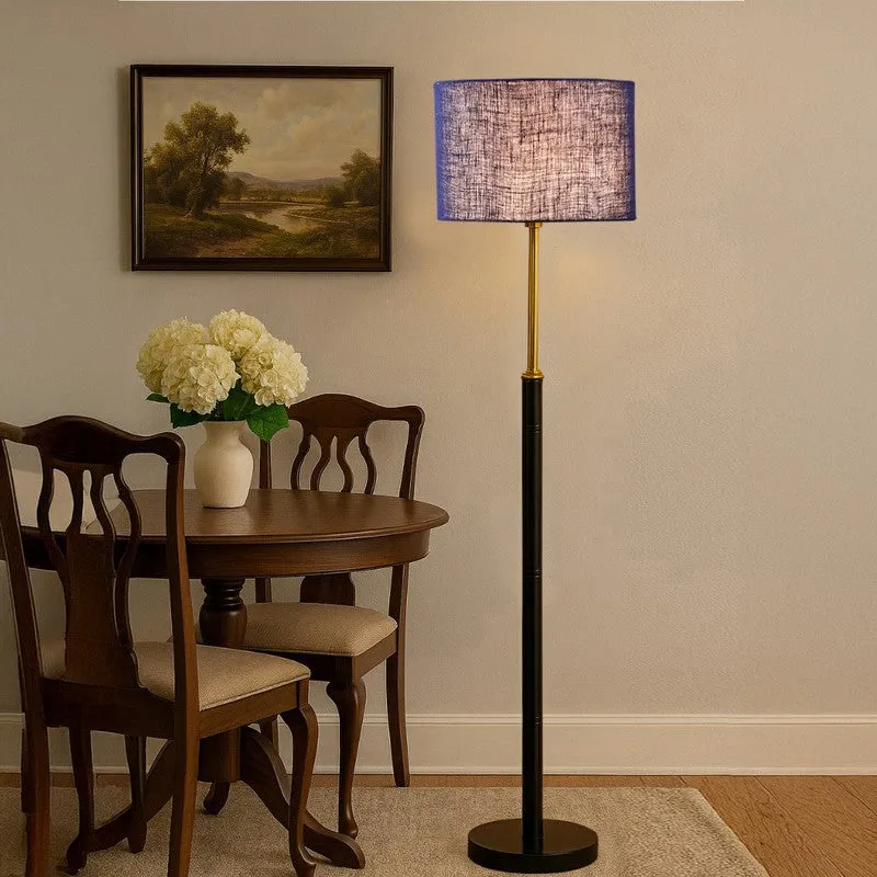 Horizon Curve Wooden Floor Lamp - Blue media 3