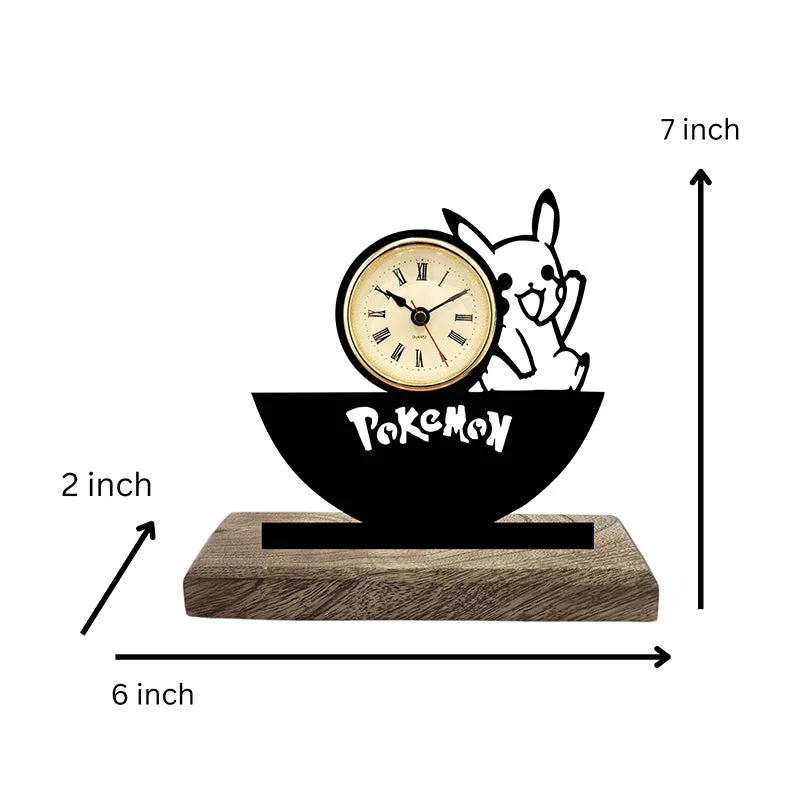 Pokemon Noir Analog Table Clock media 5