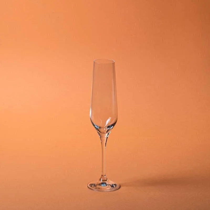 Como Bohemia Crystal Flute Glasses (195 ml) - Set Of Six media 4