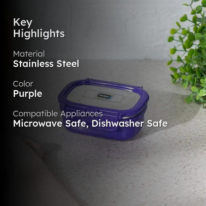 Port Microwave Safe Lunch Box (Violet) - 150 mL media 2