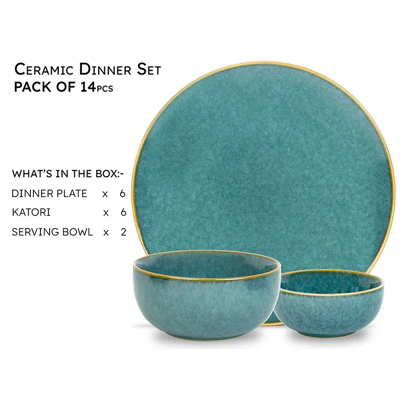 Careina Ceramic Dinner Set - 14 Piece Set media 3