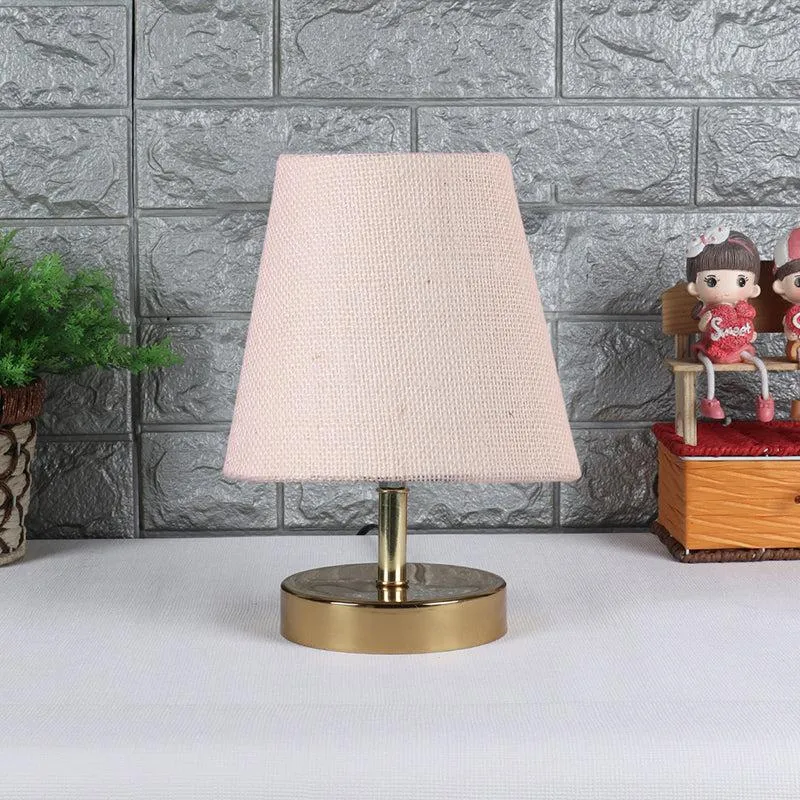 Alba Jute Table Lamp - White,Gold media 3