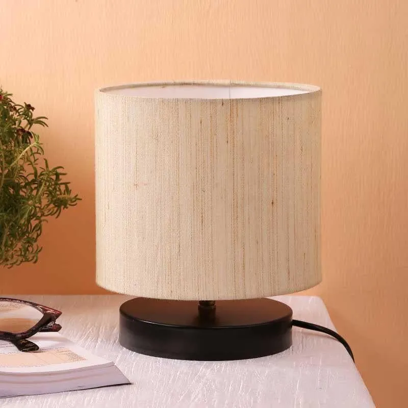 Busky Fabric Table Lamp - Beige,Black media 3