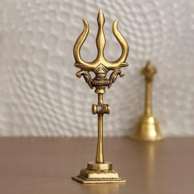 Brass Decorative Trishul Showpiece media 1