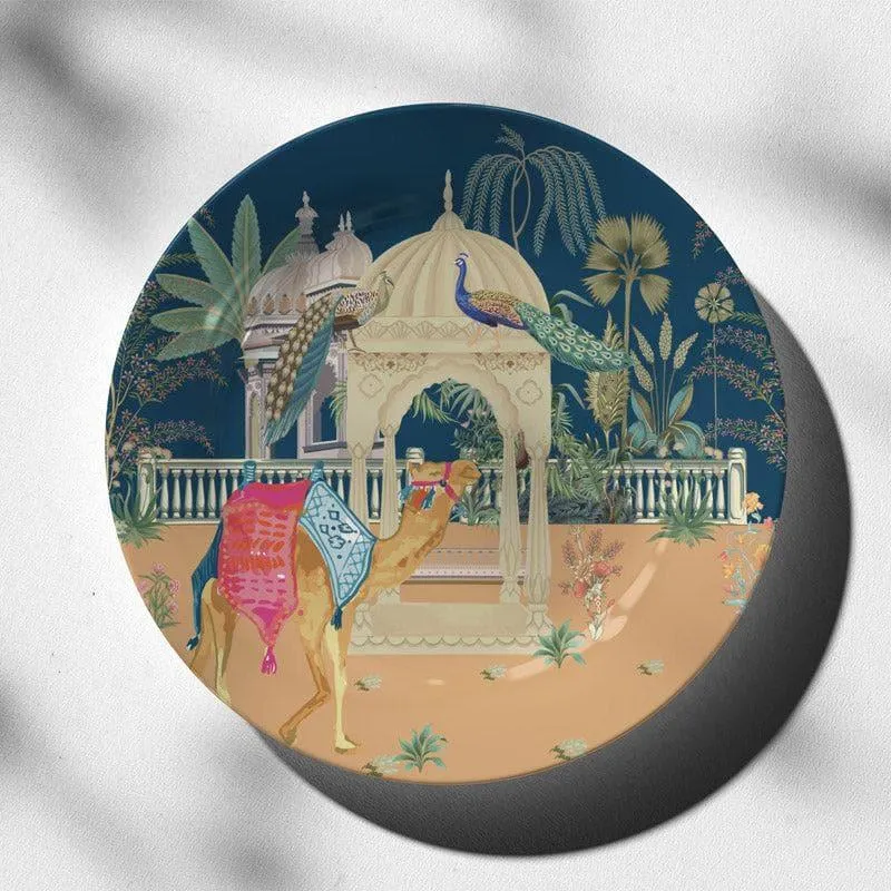 Mughal Camel Garden Wall Plate media 1