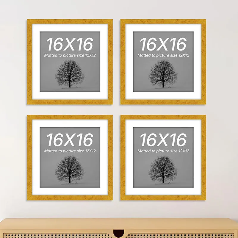 Naia Photo Frame (Gold) - Set Of Four media 1
